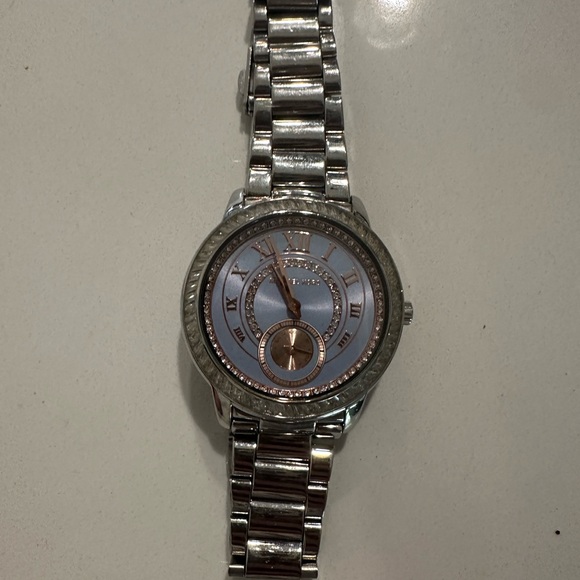 Michael Kors Two-Tone Silver and Rose Gold Watch